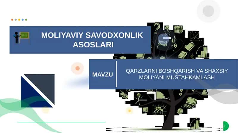 Qarzni boshqarish va shaxsiy moliyani mustahkamlash 1