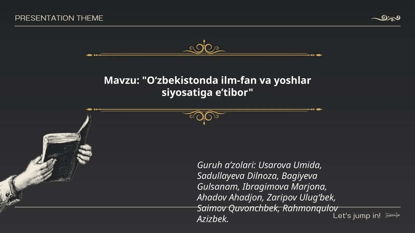 Oʻzbekistonda ilm-fan va yoshlar siyosatiga e’tibor 1