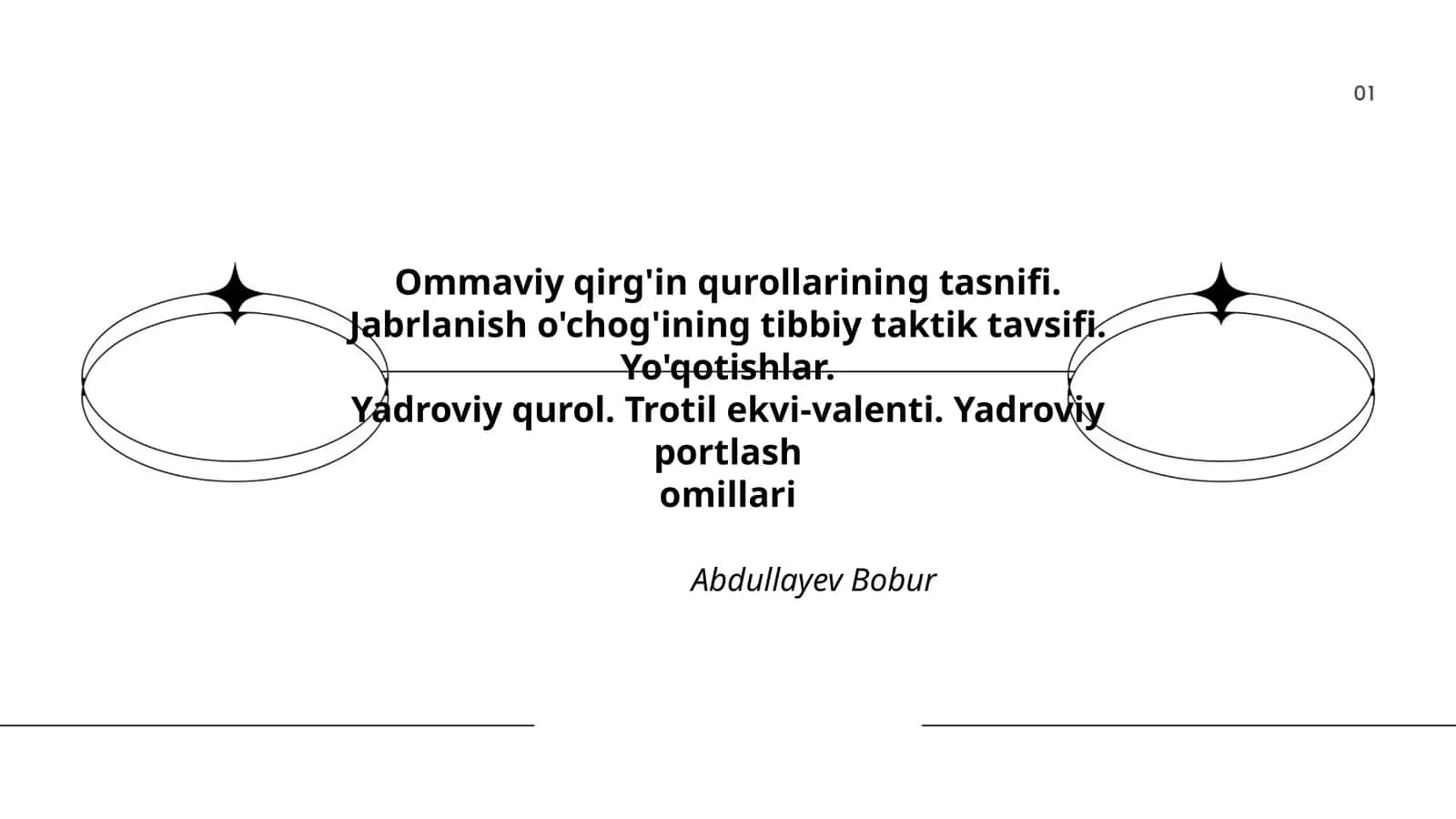 Ommaviy qirg'in qurollarining tasnifi 1