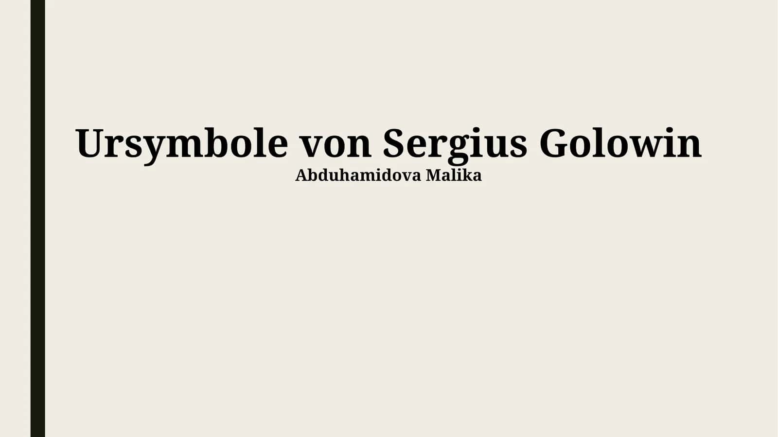 Ursymbole von Sergius Golowin 1