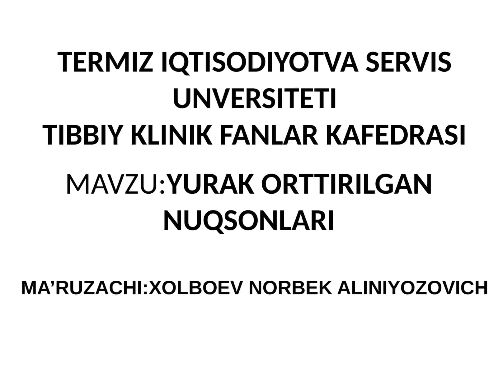 YURAK ORTTIRILGANNUQSONLARI 1