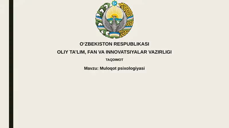 Muloqot psixologiyasi 1