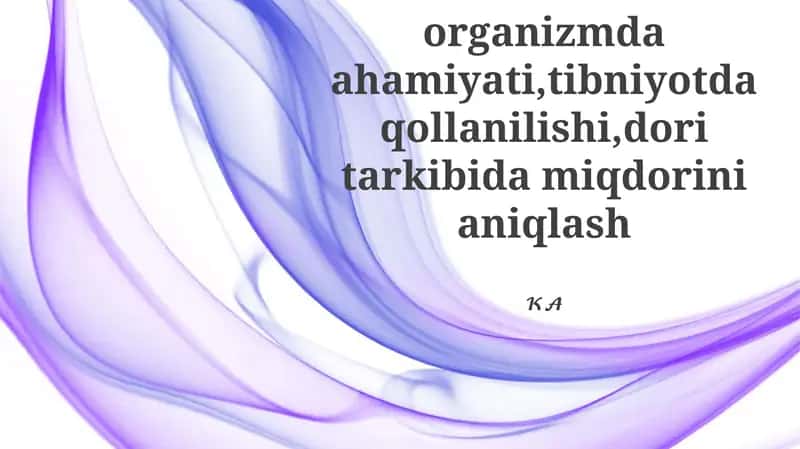 Kobalt kationini organizmda ahamiyati 1