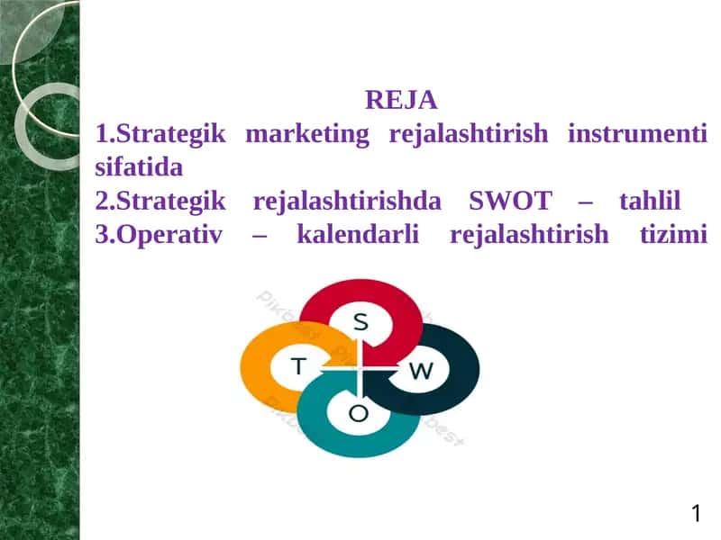 SWOT TAHLIL TIZIMI 1