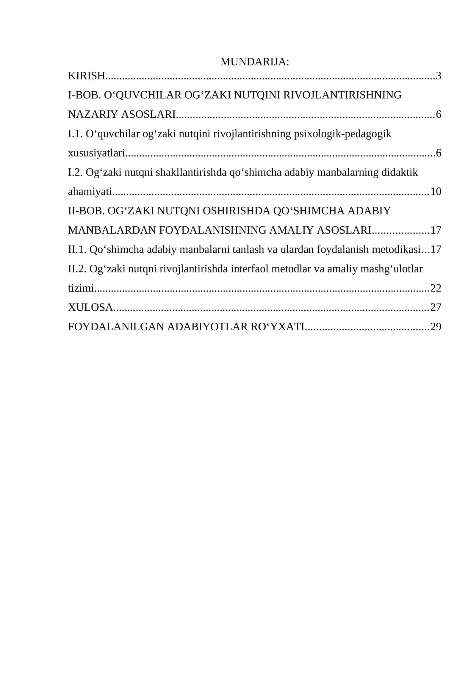 Oʻquvchilar ogʻzaki nutqini oshirishda qoʻshimcha adabiy manbalardan foydalanish 1
