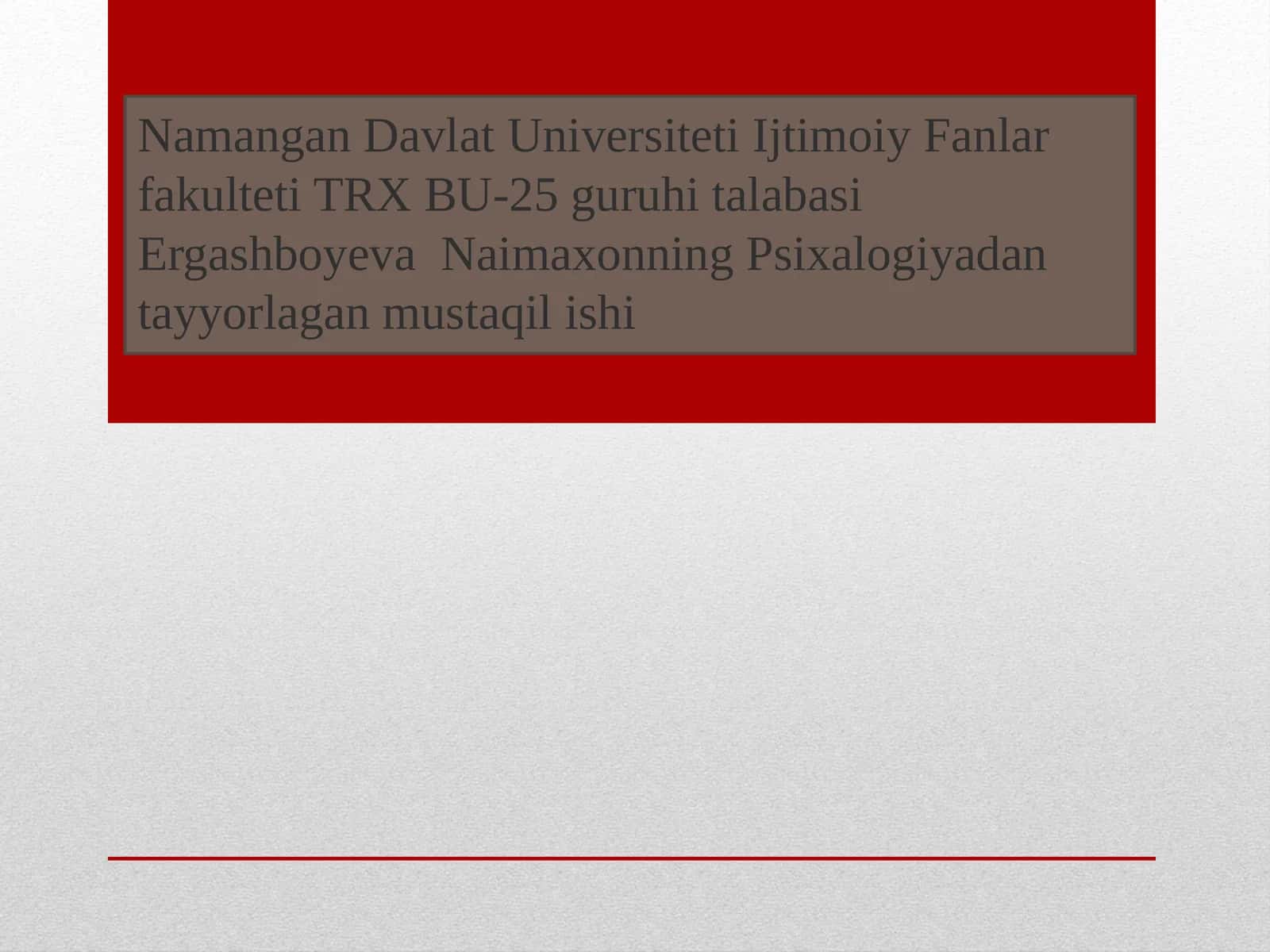 Xorijpsixologiyasida Motiv va Motivatsiya muammosi 1