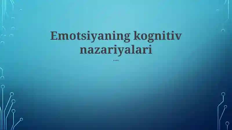 His-tuyg'ularning kognitiv nazariyalari