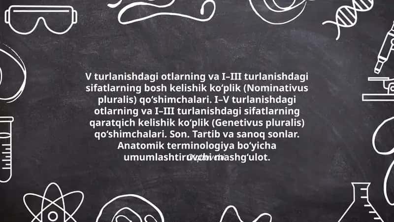 Anatomik terminologiya mashg'uloti 1