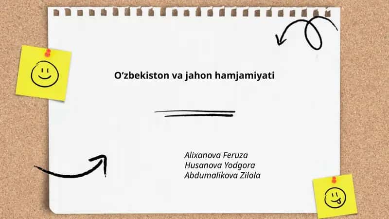 Oʻzbekiston va jahon hamjamiyati 1