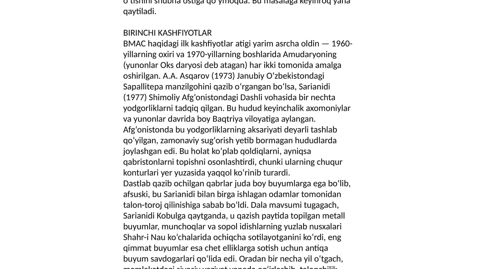 Baqtriya–Marg‘iyona arxeologik majmuasi 1
