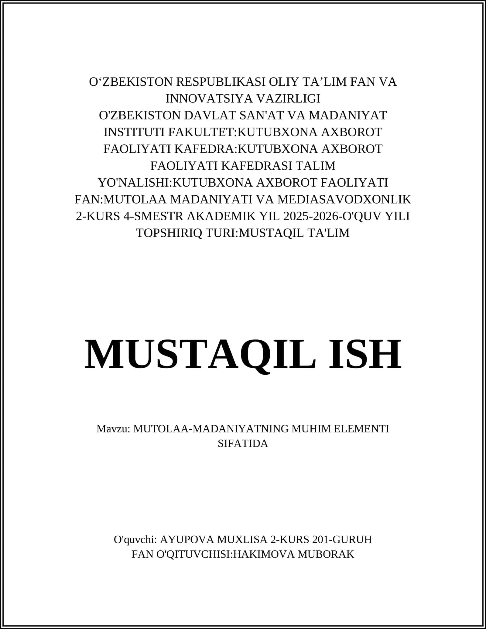 MUTOLAA-MADANIYATNING MUHIM ELEMENTI SIFATIDA 1