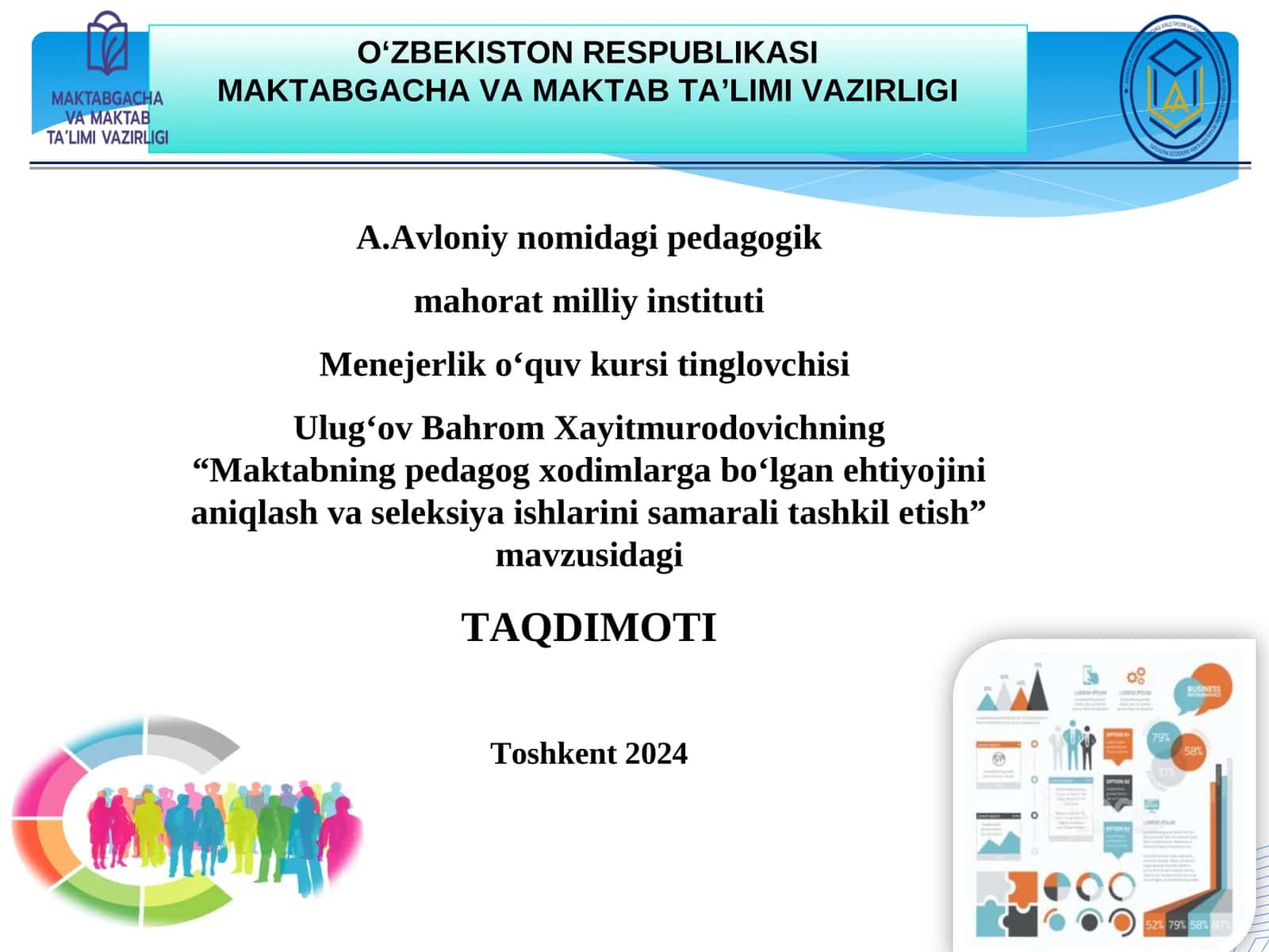 Maktabning pedagog xodimlarga bo‘lgan ehtiyojini aniqlash va seleksiya ishlarini samarali tashkil etish 1