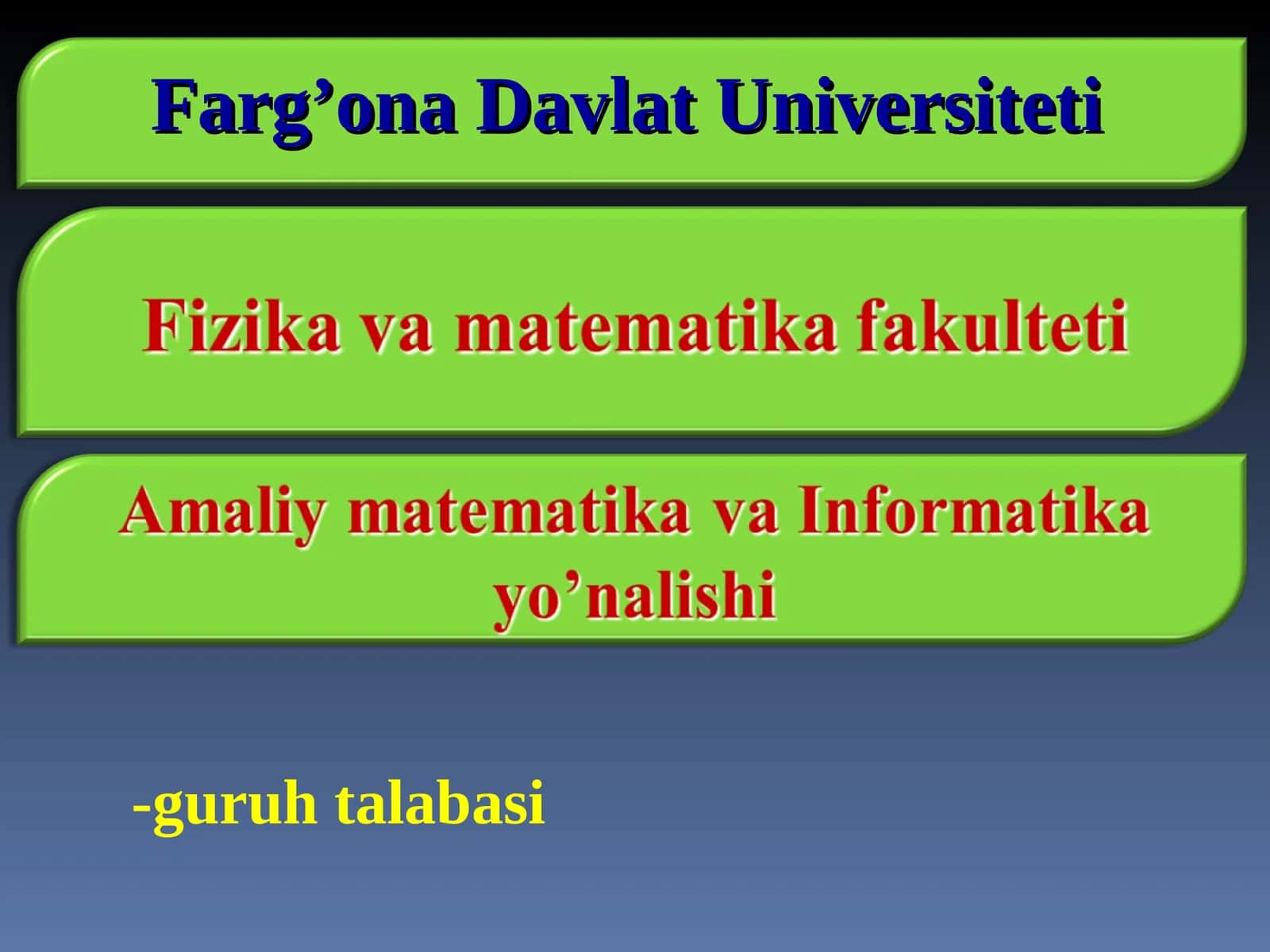 IKKI TO’PLAM ORASIDAGI MOSLIK 1