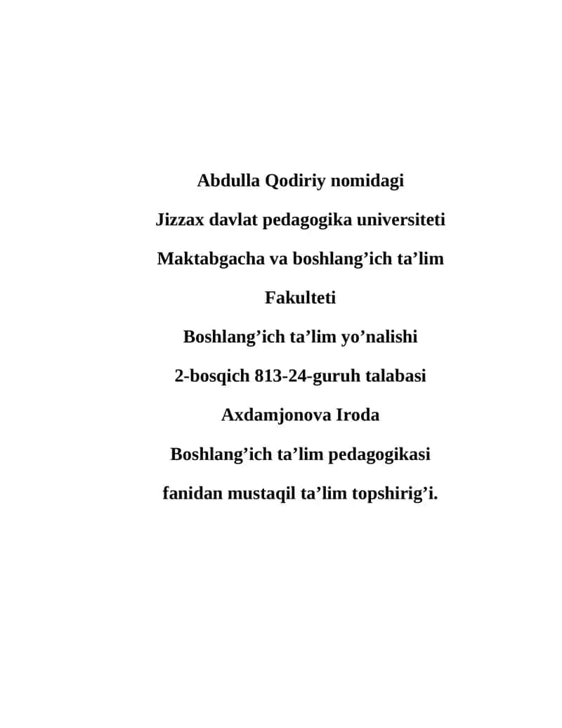 Abdulla Avloniyning pedagogik qarashlari 1