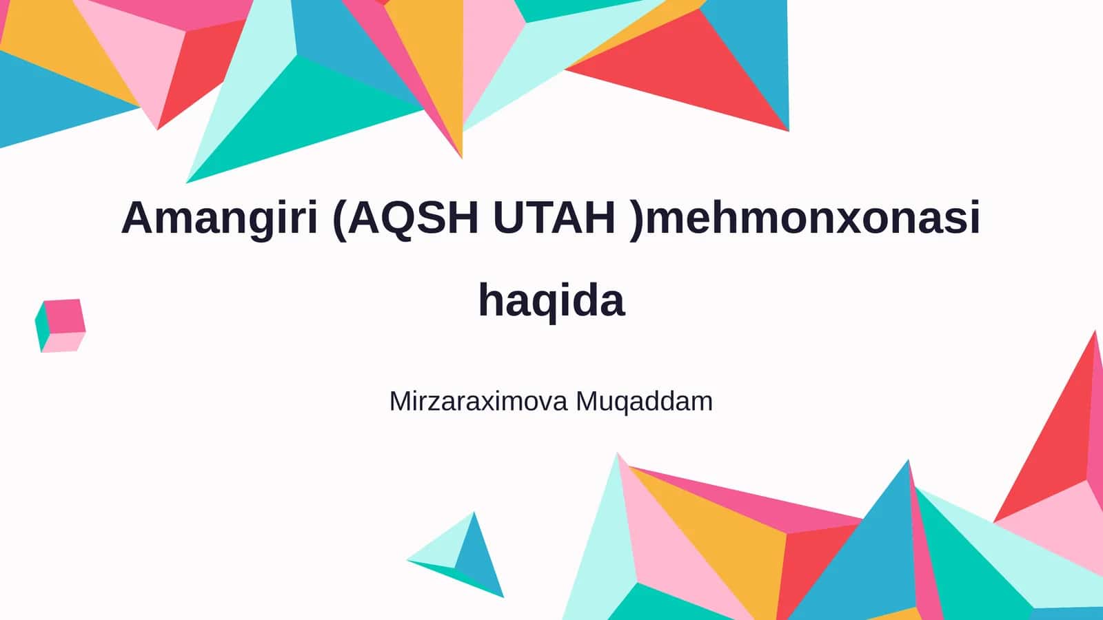 Amangiri (AQSH UTAH )mehmonxonasi haqida 1