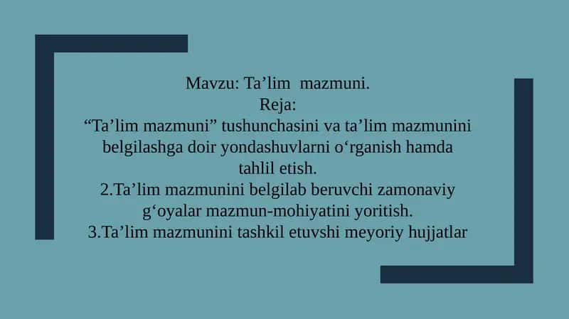 Ta'limmazmuni 1