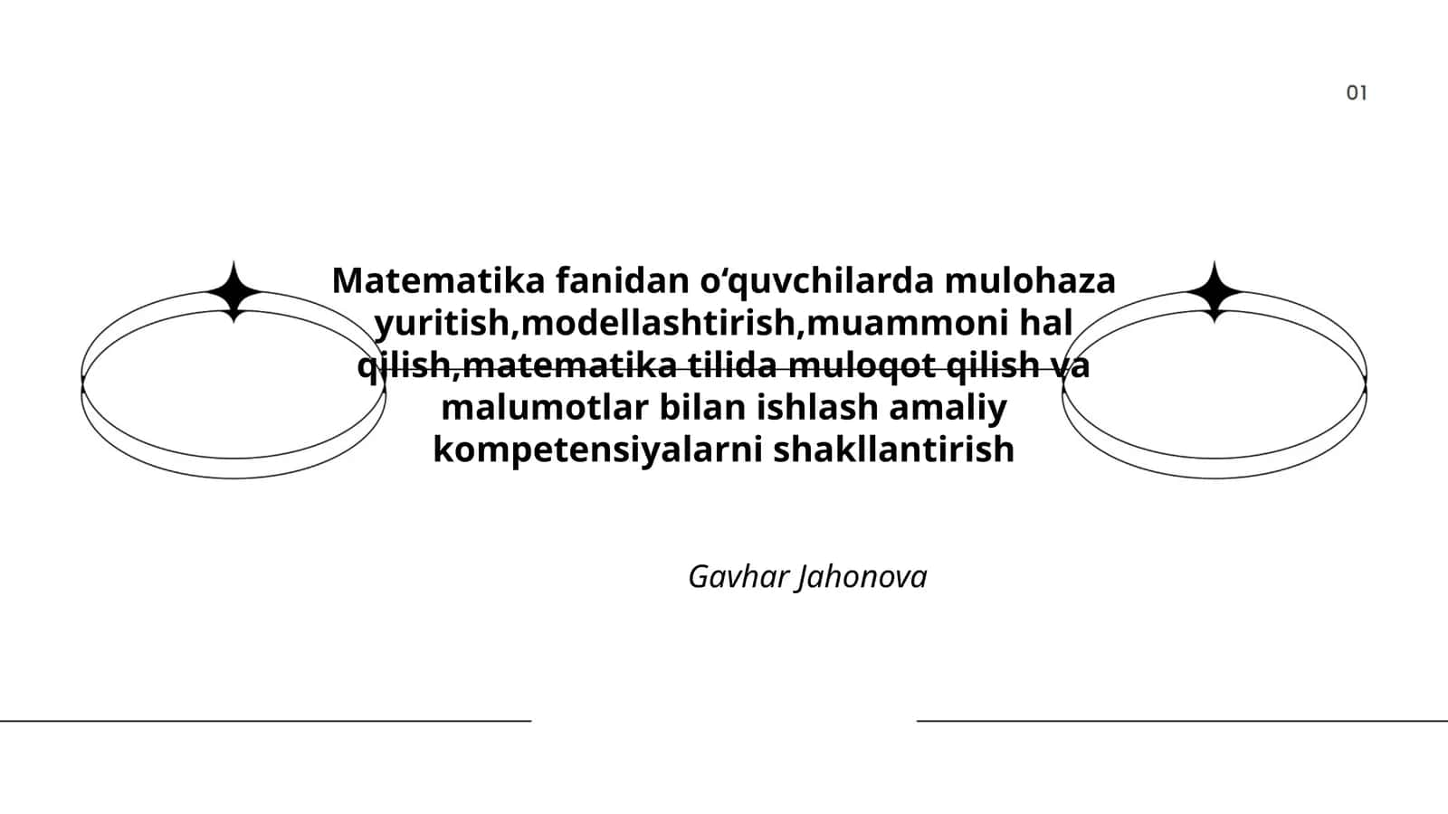 Matematika fanidan o‘quvchilarda mulohaza yuritish 1