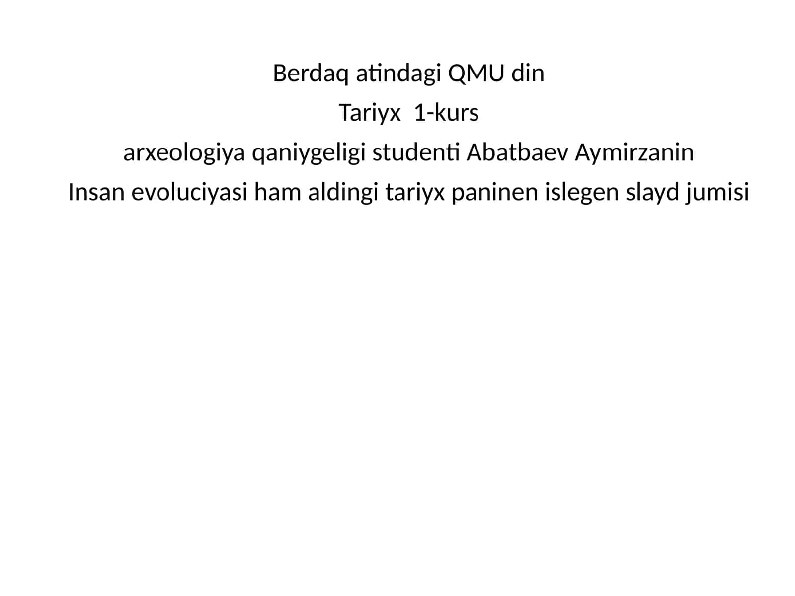 Insan evoluciyasi 1