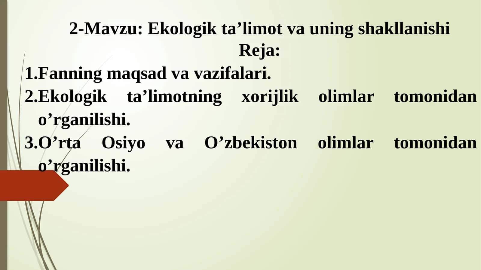 Ekologik ta’limot va uning shakllanishi 1