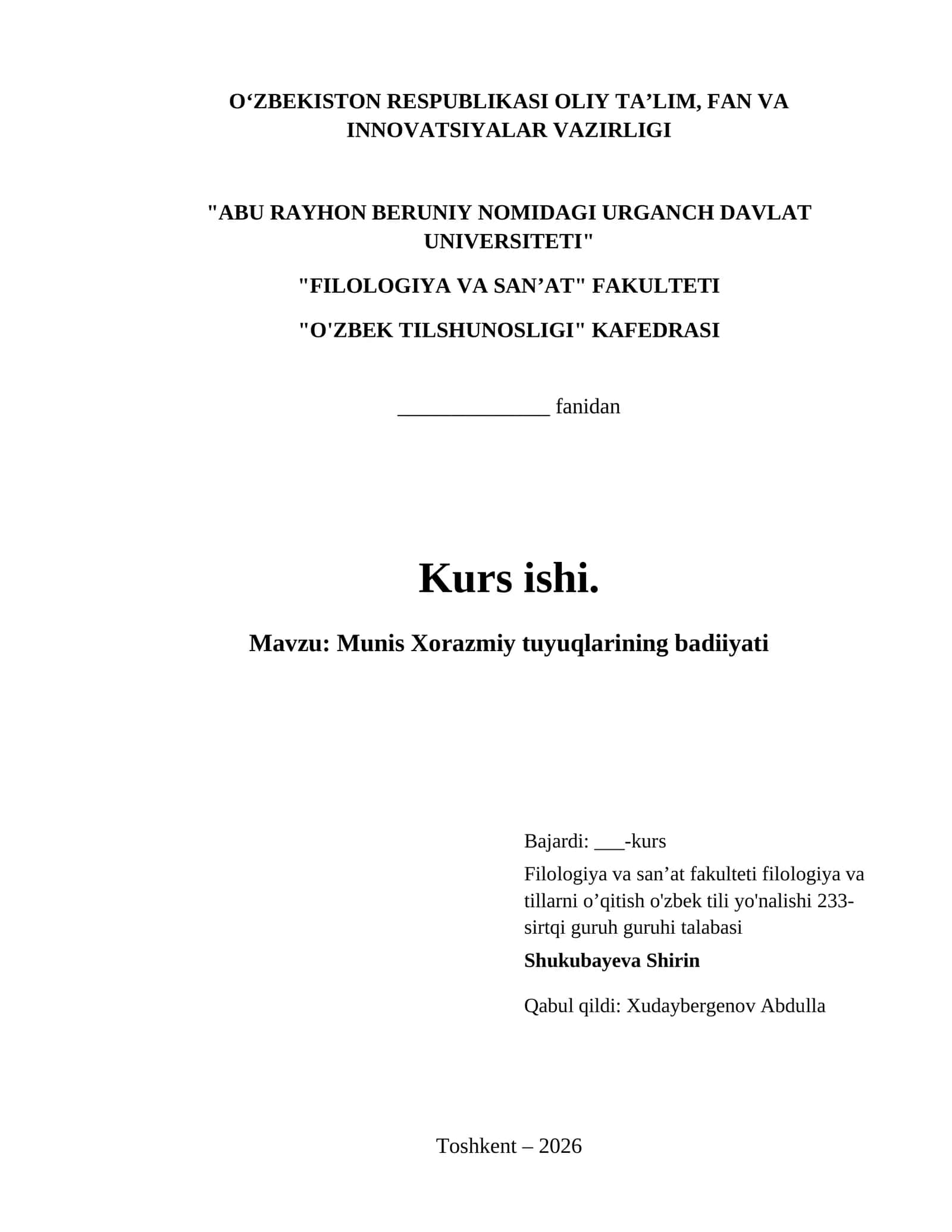 Munis Xorazmiy tuyuqlarining badiiyati 1