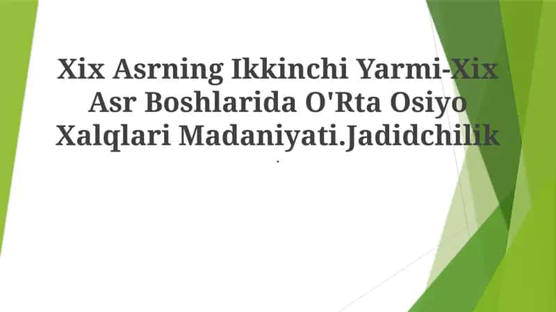 Jadidchilik 1