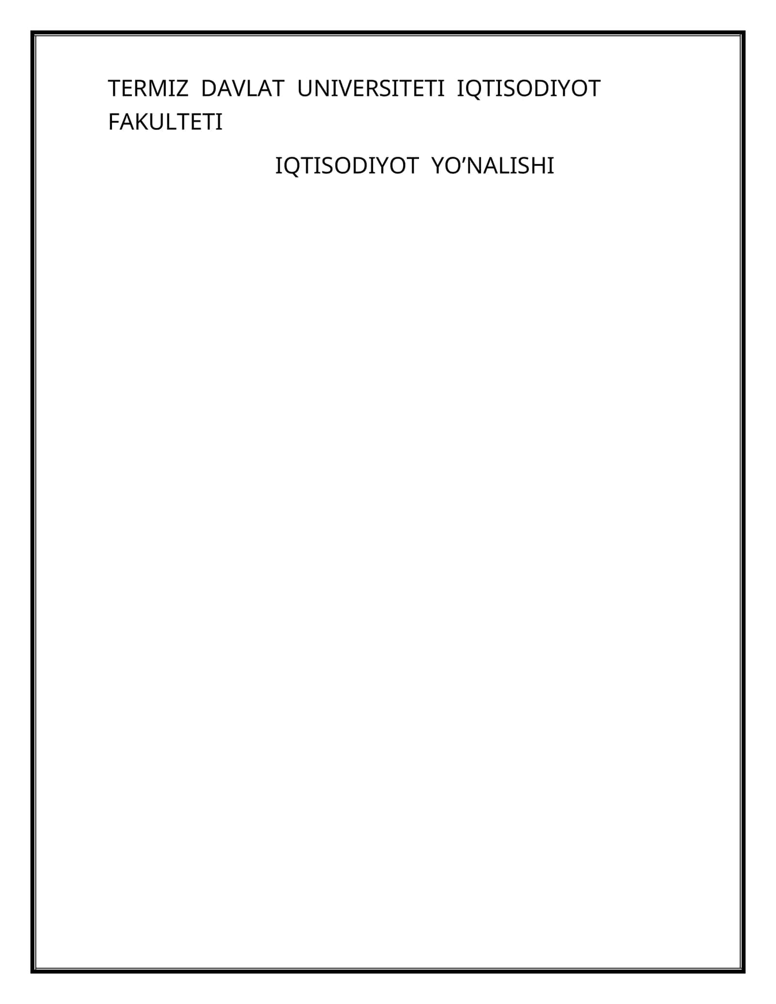 BOZOR MUVOZANATI, MAKSIMAL VA MINIMAL NARX 1