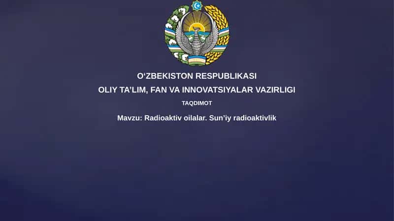 Radioaktiv oilalar 1
