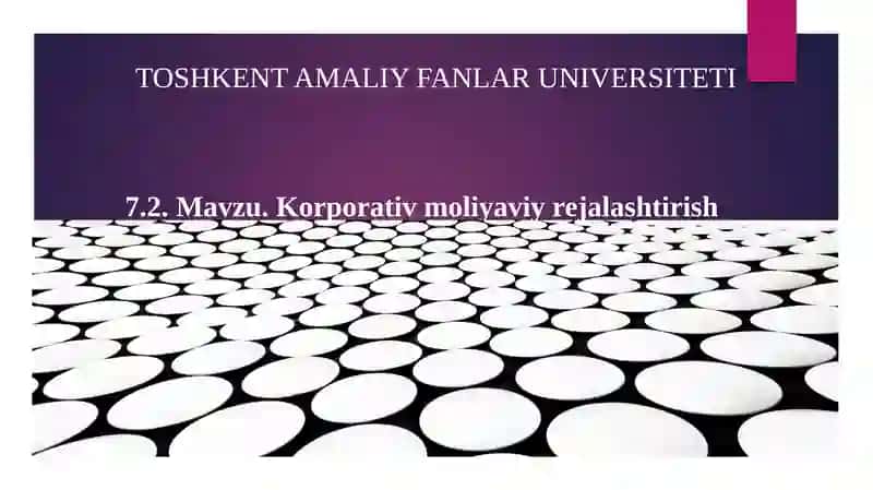 Korporativ moliyaviy rejalashtirish