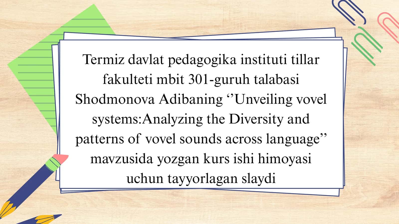 Unveiling vovel systems: Analyzing the Diversity and patterns of vovel sounds across language 1