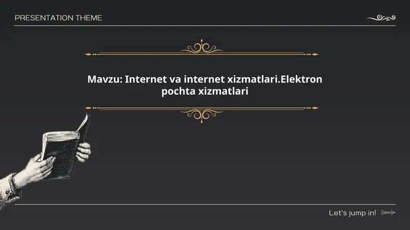 Internet va internet xizmatlari.Elektron pochta xizmatlari 1