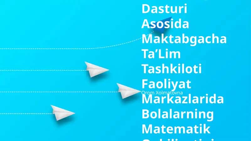 "Ilk Qadam" Davlat OʻQuv Dasturi 1