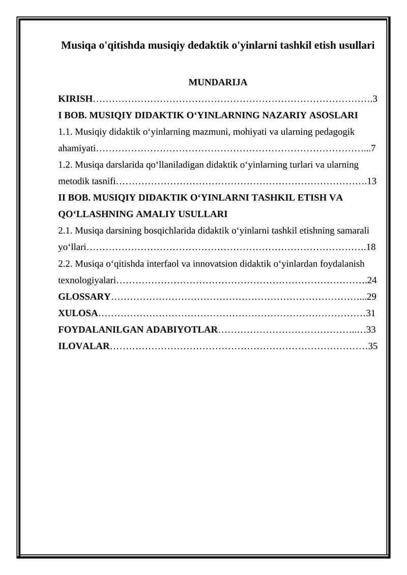 Musiqa o'qitishda musiqiy dedaktik o'yinlarni tashkil etish usullari 1