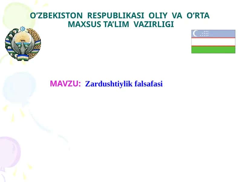 Zardushtiylik falsafasi 1
