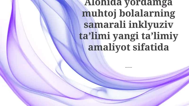 Inklyuziv ta'lim muhiti 1