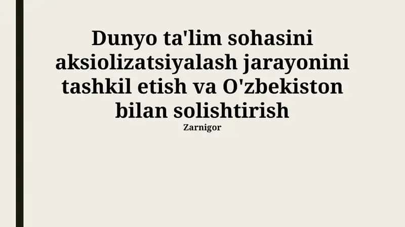 Xalqaro Tajriba va Eng Yaxshi Amaliyotlar 1