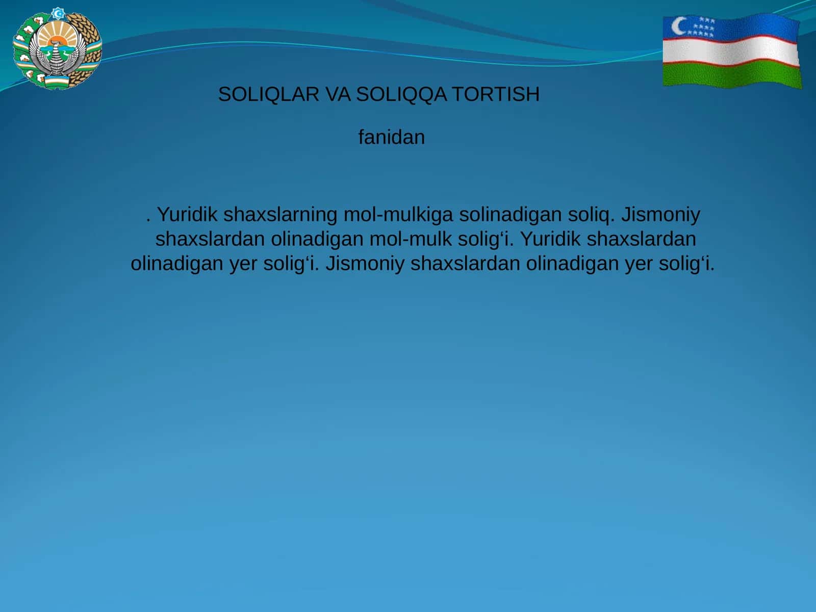 SOLIQLAR VA SOLIQQA TORTISH 1