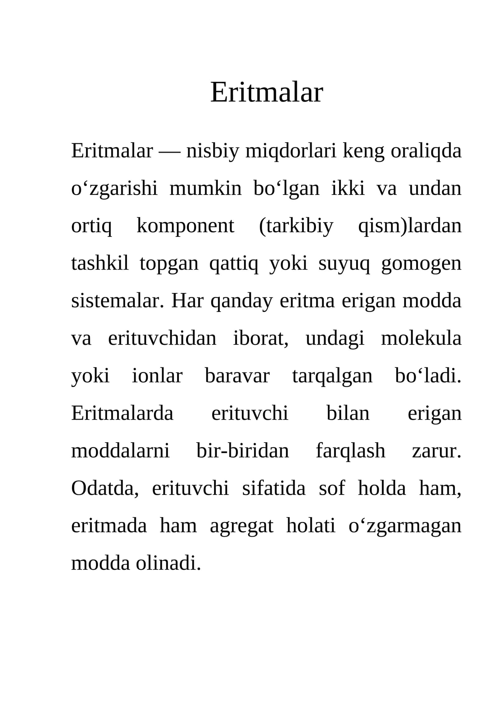 Eritmalar 1