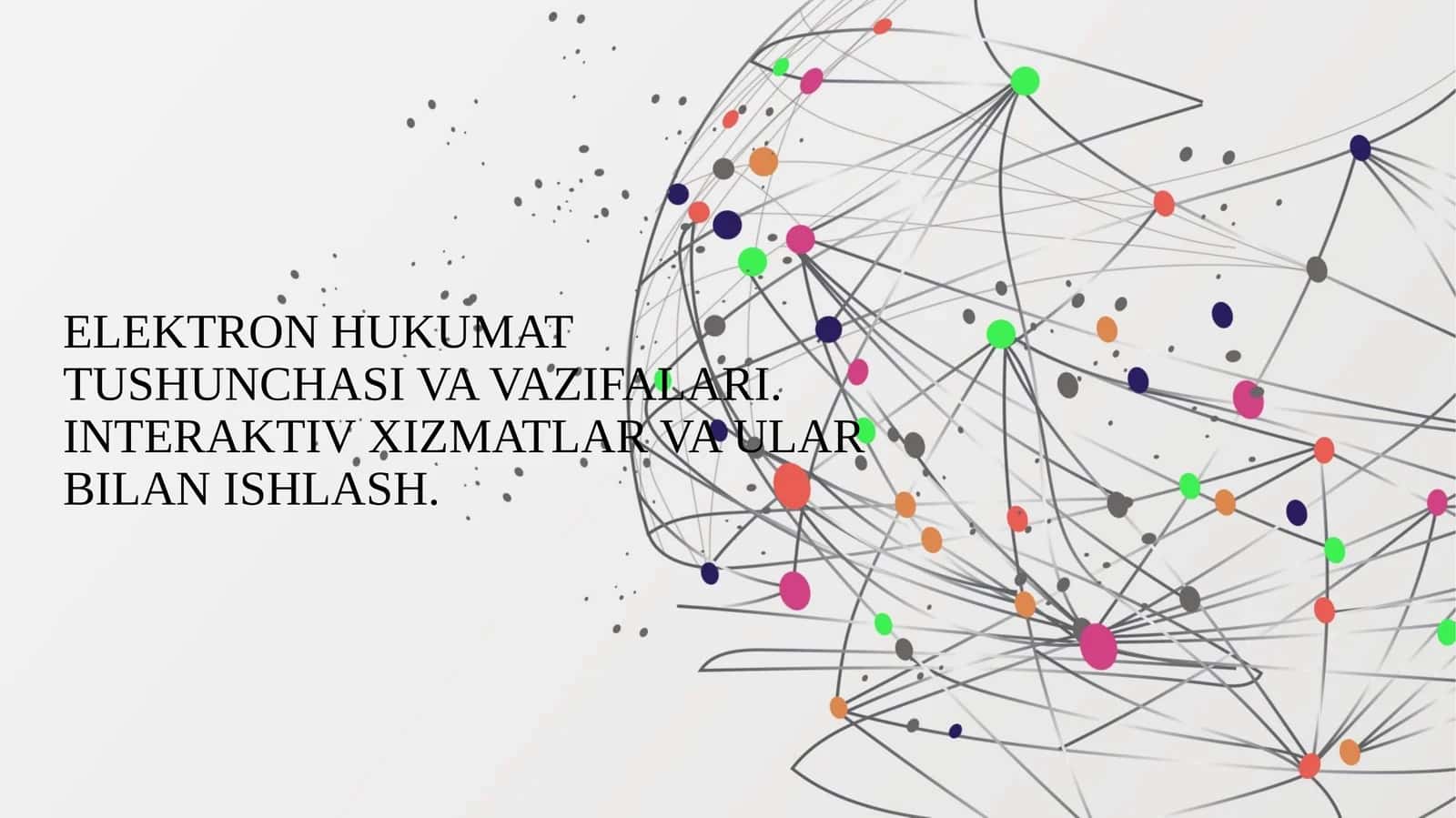 Elektron hukumat tushunchasi va vazifalari 1