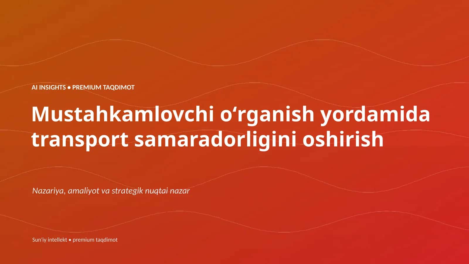 AI INSIGHTS • PREMIUM TAQDIMOT 1