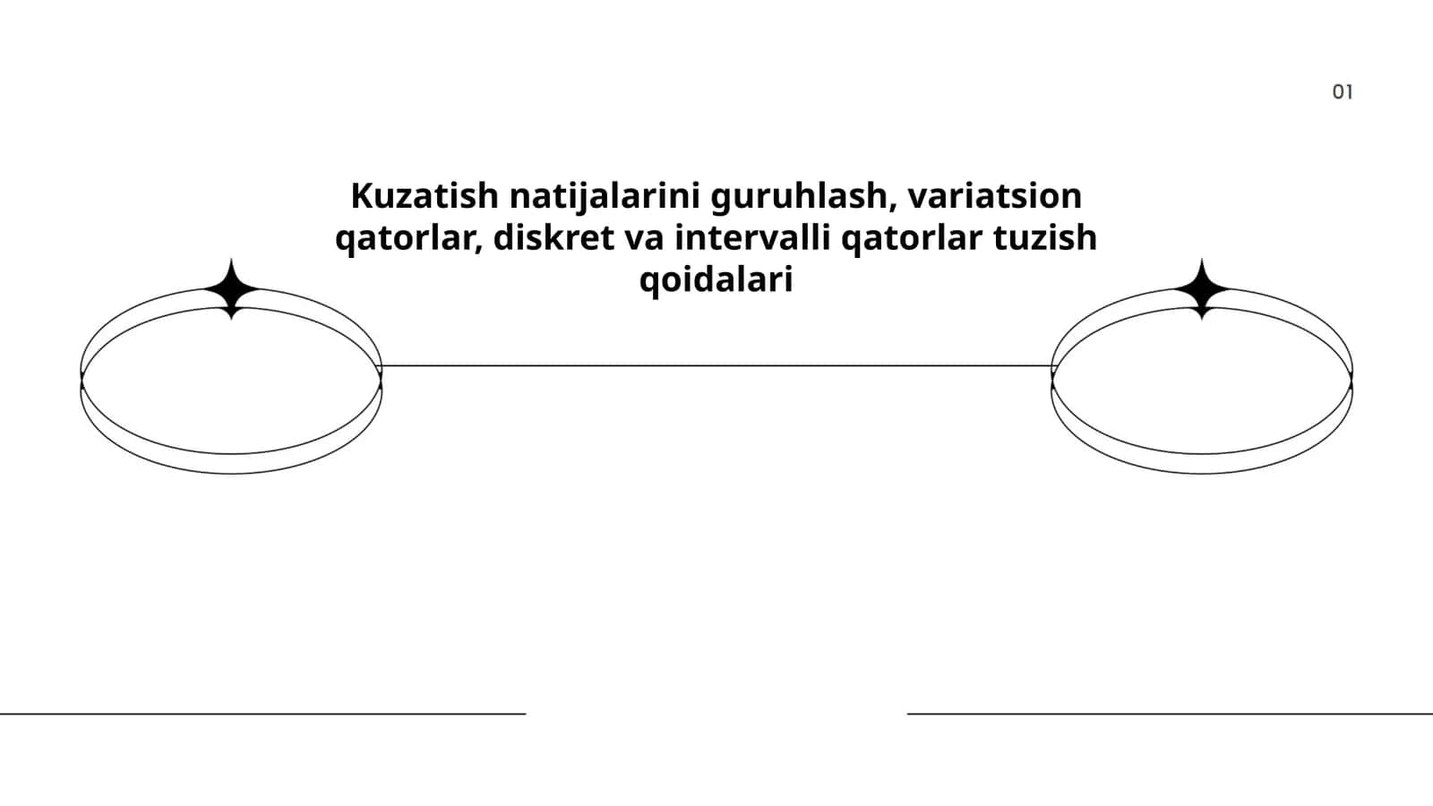 Kuzatish natijalarini guruhlash: variatsion qatorlar, diskret va intervalli qatorlar tuzish qoidalari 1