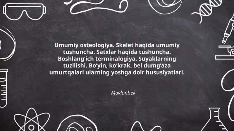 Umumiy osteologiya 1