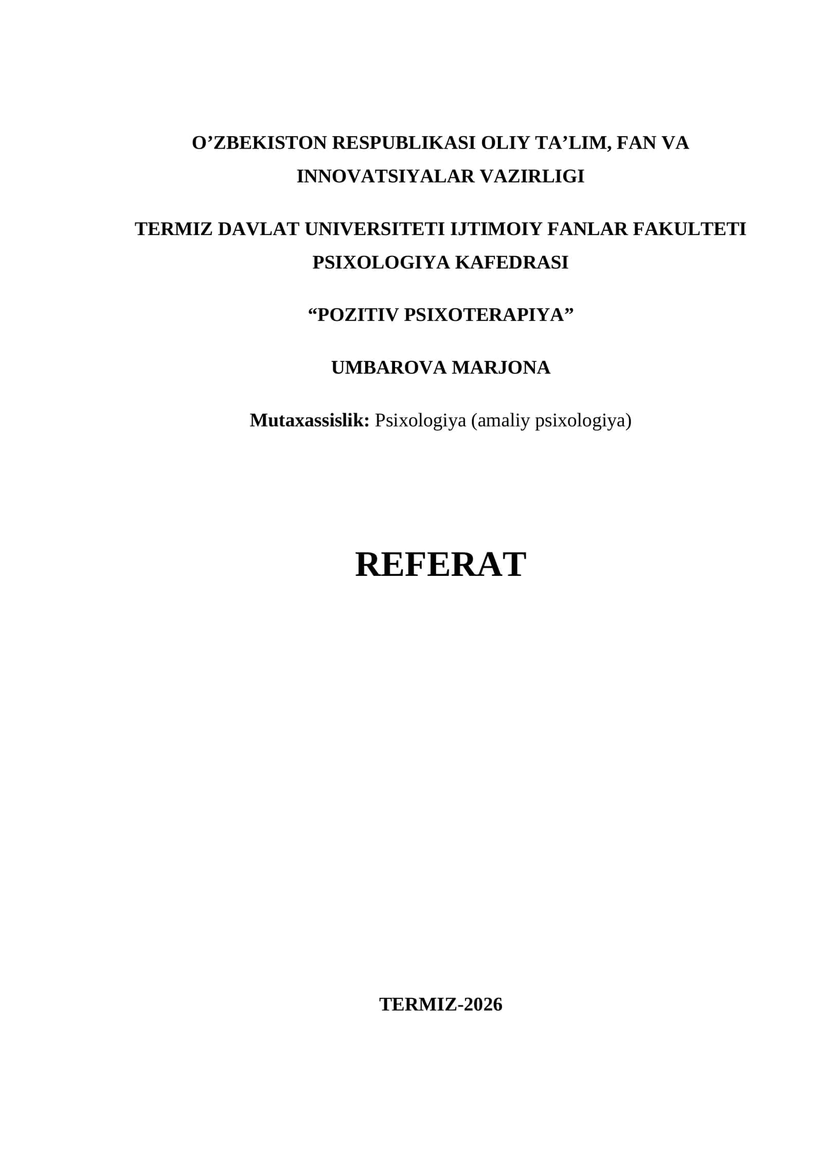 POZITIV PSIXOTERAPIYA 1