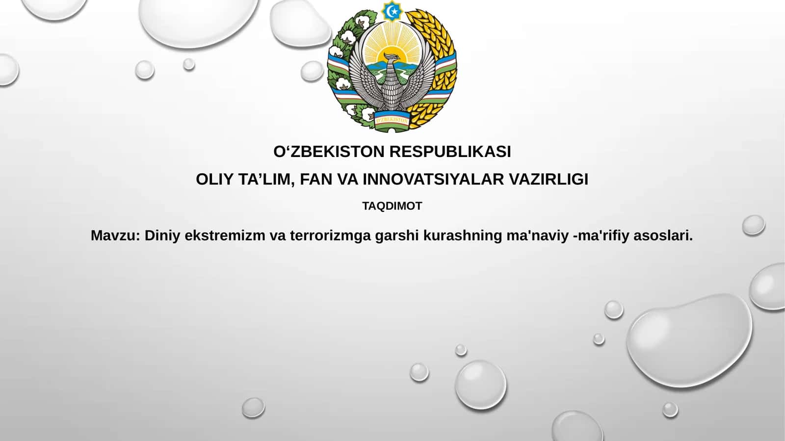 Diniy ekstremizmvaterrorizmgagarshikurashningma'naviy-ma'rifiyasoslari 1