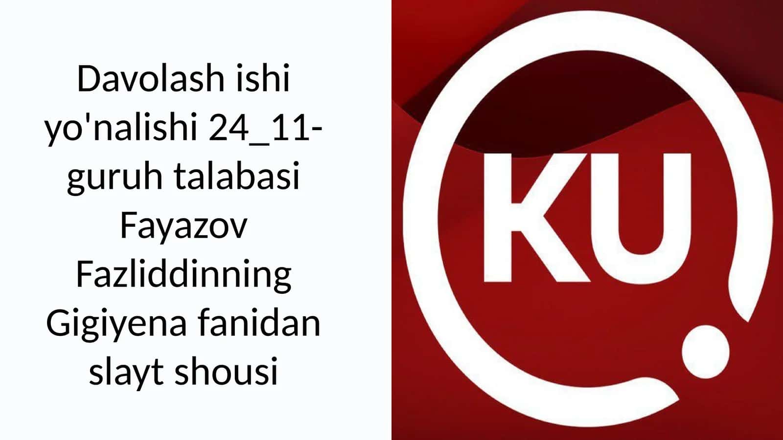 Gigiyena fanidan slayt shousi 1