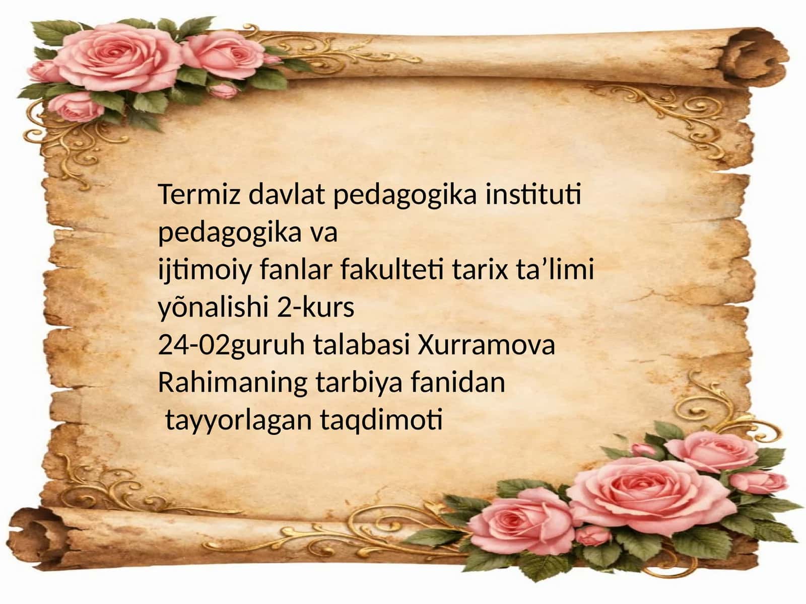 Uzluksiz ta’lim jarayonida shaxsning ma’naviy kamolotiga oid fazilatlarni shakllantirish 1