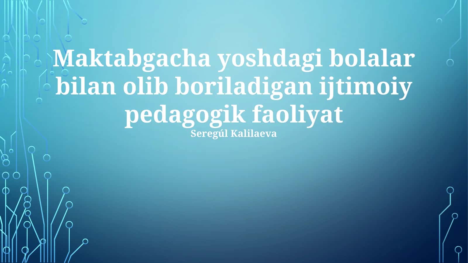Ijtimoiy-pedagogik yondashuv 1