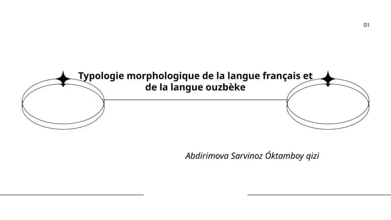 Typologie morphologique de la langue français et de la langue ouzbèke 1
