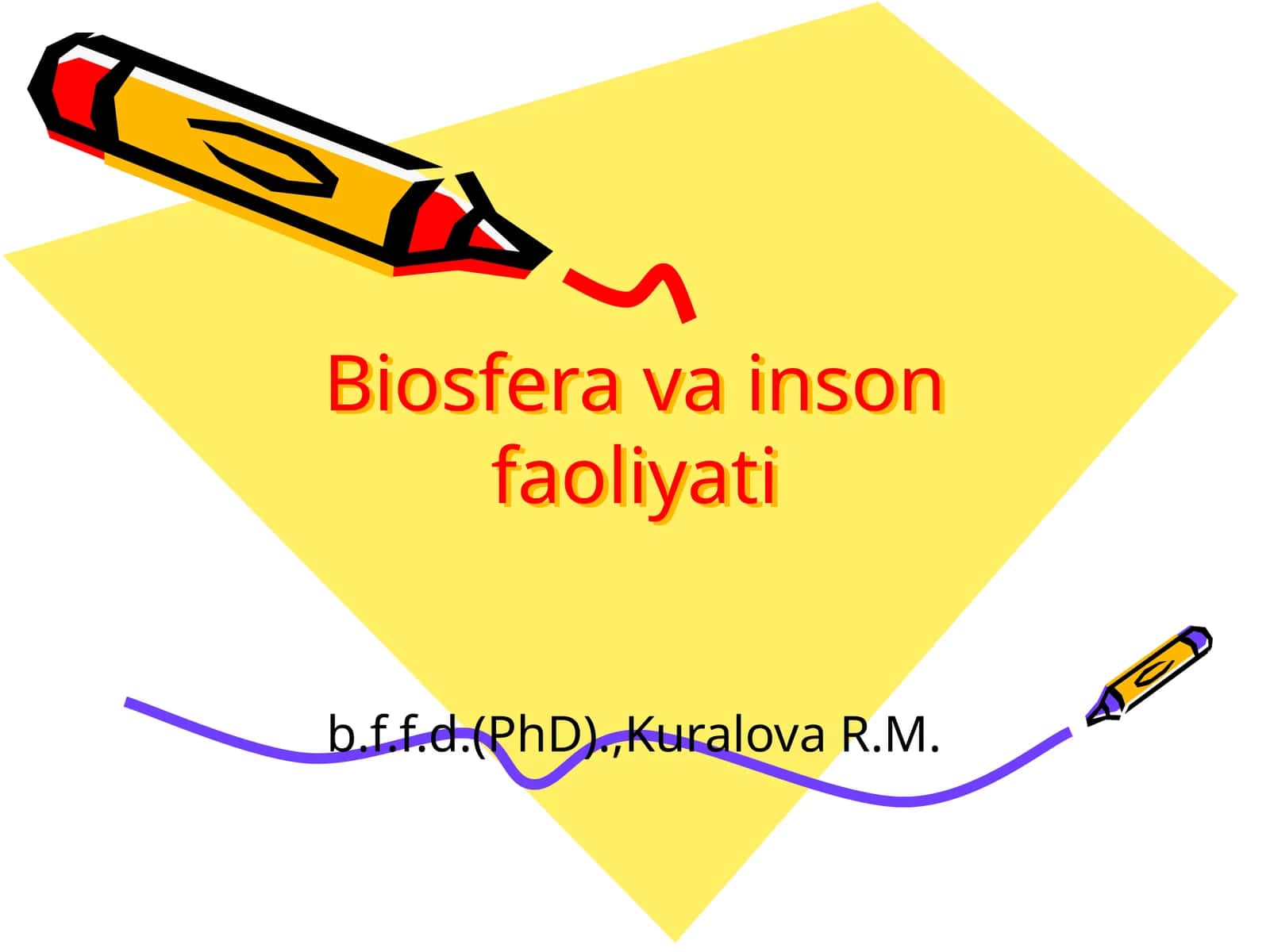 Biosfera va inson faoliyati 1