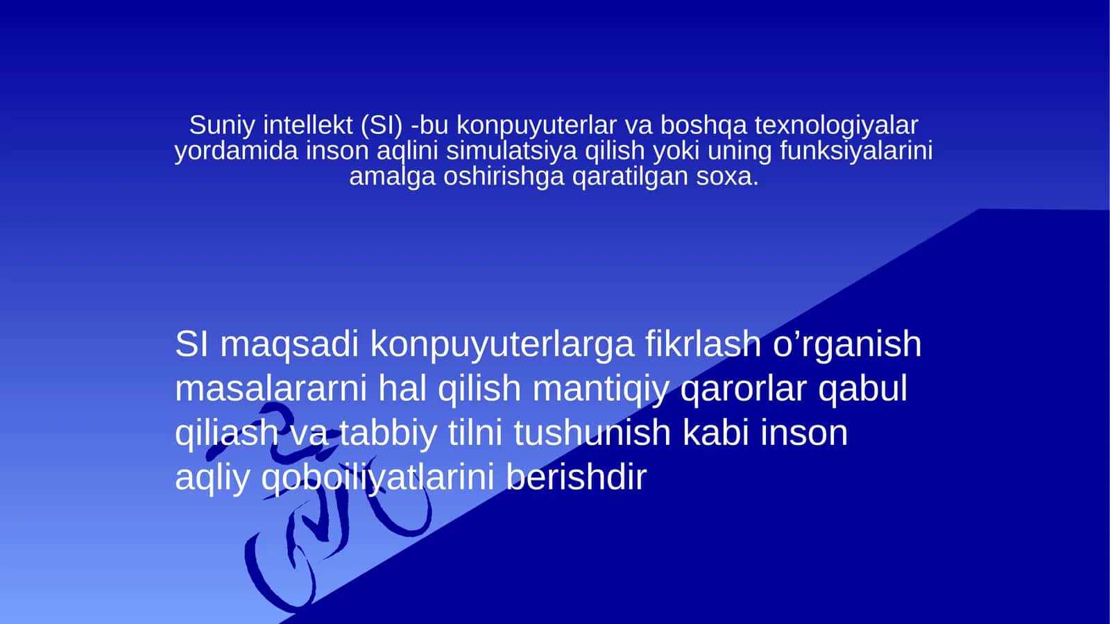 Suniy intellektning tarixi va rivojlanishi 1