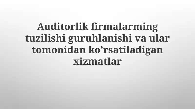 Moliyaviy Hisobotlar Bo'yicha Mutaxassislik 1